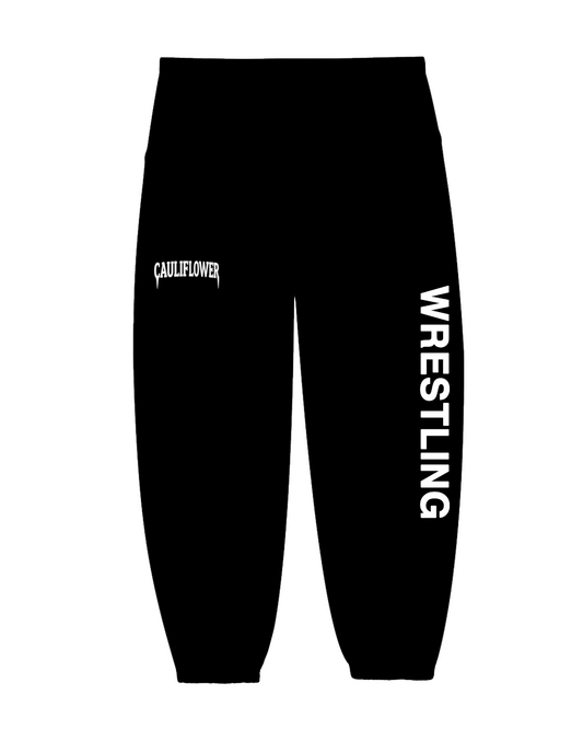 Heavyweight Lux Sweats (WRESTLING) - BLACK
