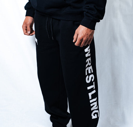 Heavyweight Lux Sweats (WRESTLING) - BLACK