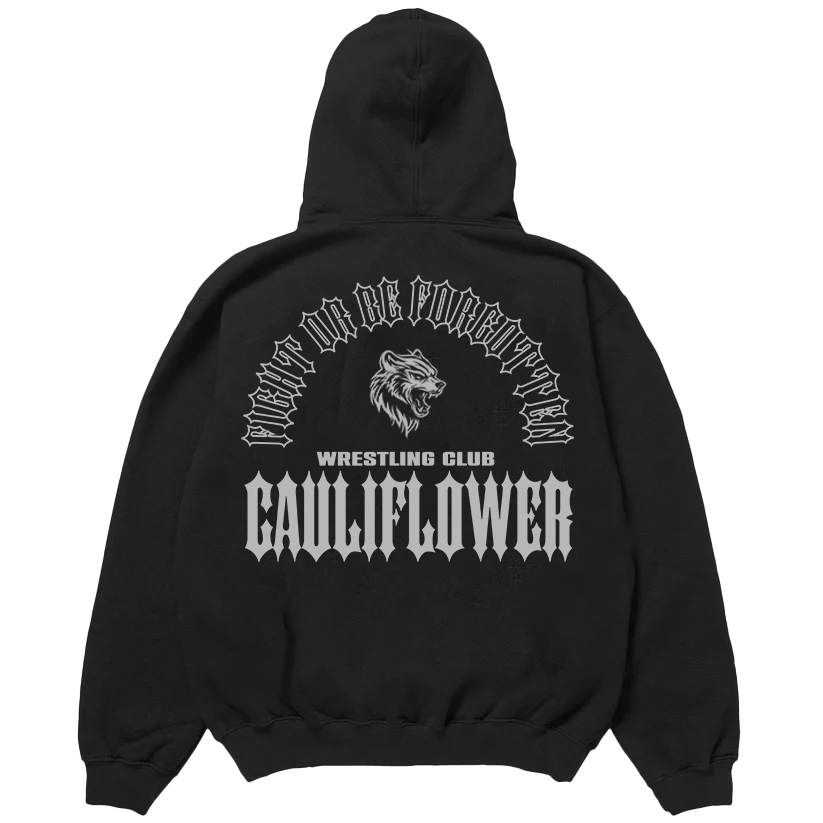 Cauliflower Wrestling Club Hoodie - BLACK